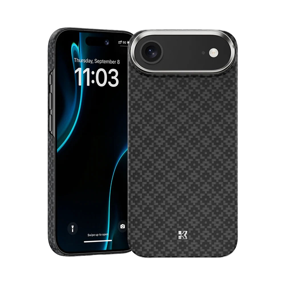 Apple iPhone 17 Air Kılıf M-Safe Şarj Özellikli Benks ArmorAir ArmorGrid Serisi Kevlar Kapak