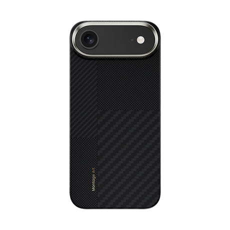 Apple iPhone 17 Air Kılıf M-safe Şarj Özellikli Karbon Fiber Benks Montage ArmorAir Kevlar Kapak