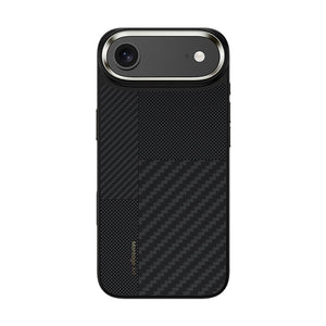 iPhone 17 Air Kılıf M-safe Şarj Özellikli Karbon Fiber Benks Montage Hybrid ArmorPro Kevlar Kapak