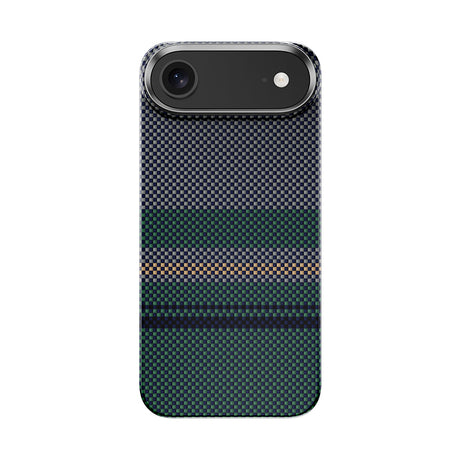 Apple iPhone 17 Air Kılıf M-safe Şarj Özellikli Karbon Fiber Tasarımlı Benks Aurora ArmorAir Kevlar Kapak