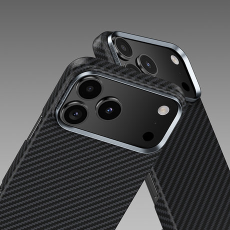 iPhone 17 Kılıf Benks M-safe Şarj Özellikli Metal Kamera Çerçeveli Magnetik ArmorAir 600D Kevlar Fiber Kapak