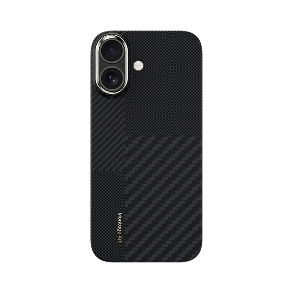iPhone 17 Kılıf M-safe Şarj Özellikli Karbon Fiber Benks Montage ArmorAir Kevlar Kapak