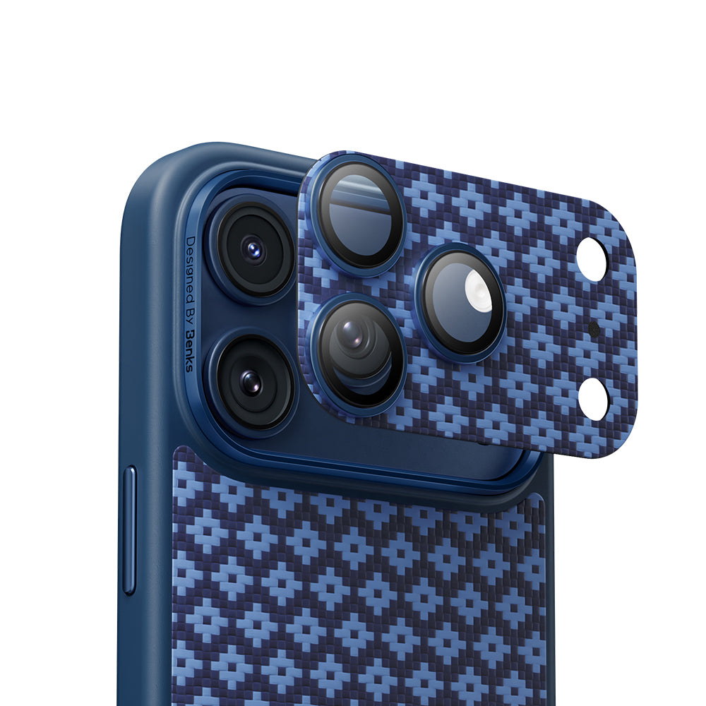 iPhone 17 Pro Benks ArmorWarrior ArmorGrid Serisi Aramid Fiber Kamera Lens Koruyucu