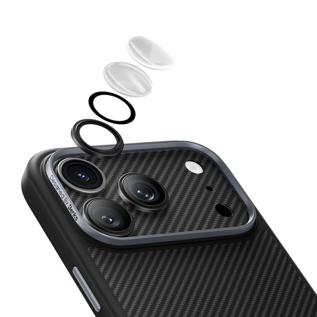 iPhone 17 Pro Benks ArmorWarrior Serisi 600D Aramid Fiber Kamera Lens Koruyucu