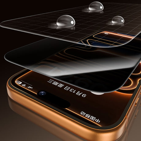 iPhone 17 Pro Benks Glass Warrior 2.0 EZFita Privacy Hayalet Cam Ekran Koruyucu + Kolay Uygulama Aparatı