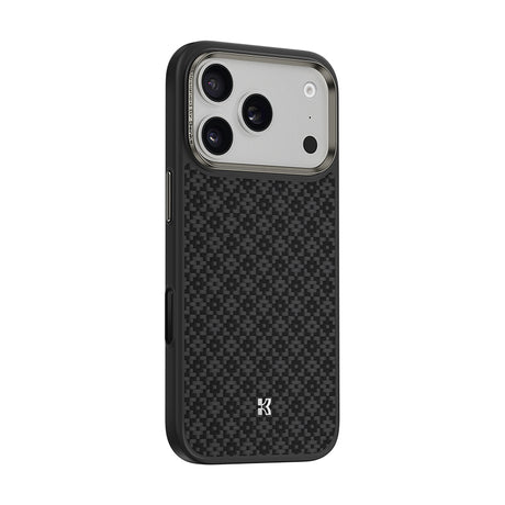 iPhone 17 Pro Kılıf M-Safe Şarj Özellikli Benks ArmorPro ArmorGrid Serisi Kevlar Kapak