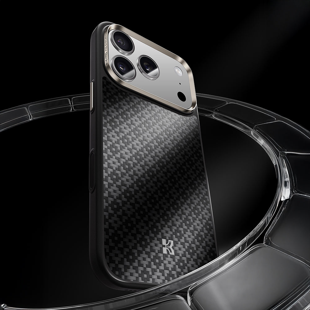 iPhone 17 Pro Kılıf M-Safe Şarj Özellikli Benks ArmorPro ArmorGrid Serisi Kevlar Kapak