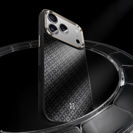 iPhone 17 Pro Kılıf M-Safe Şarj Özellikli Benks ArmorPro ArmorGrid Serisi Kevlar Kapak