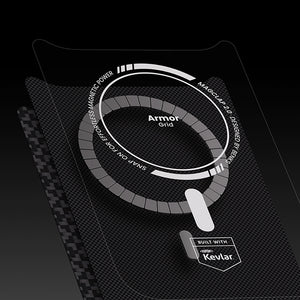 iPhone 17 Pro Kılıf M-Safe Şarj Özellikli Benks ArmorPro ArmorGrid Serisi Kevlar Kapak