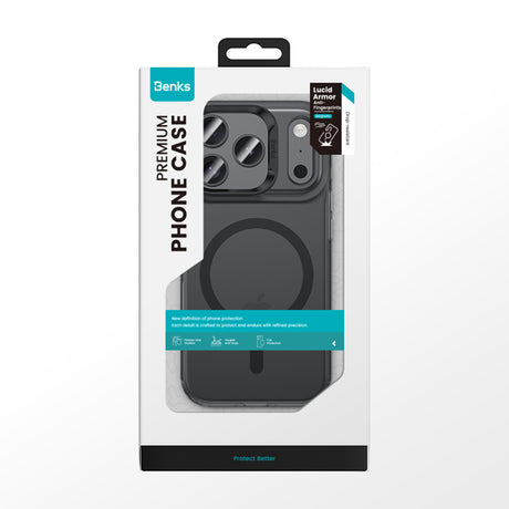 iPhone 17 Pro Kılıf M-Safe Şarj Özellikli Benks C-Magnet Lucid Armor Kapak