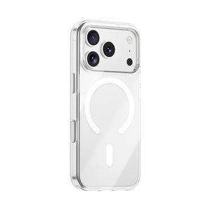 iPhone 17 Pro Kılıf M-safe Şarj Özellikli Benks Crystal Serisi Şeffaf Kapak Sararmayan Full PC
