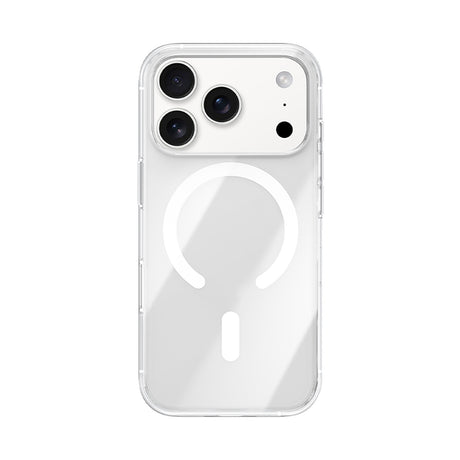iPhone 17 Pro Kılıf M-safe Şarj Özellikl Benks Crystal Serisi Şeffaf Kapak Full PC