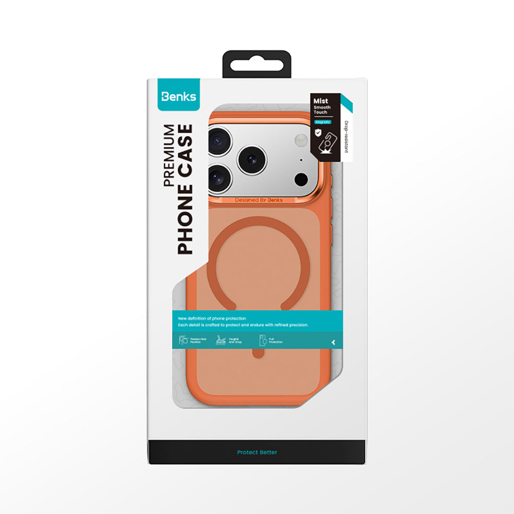 iPhone 17 Pro Kılıf M-Safe Şarj Özellikli Benks Mist C-Magnet Kapak