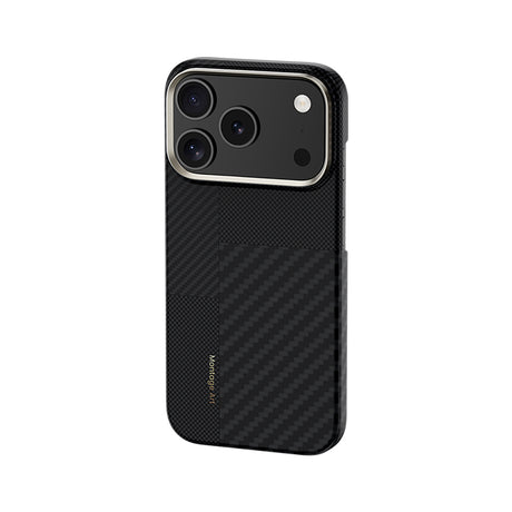 Apple iPhone 17 Pro Kılıf M-safe Şarj Özellikli Karbon Fiber Benks Montage ArmorAir Kevlar Kapak