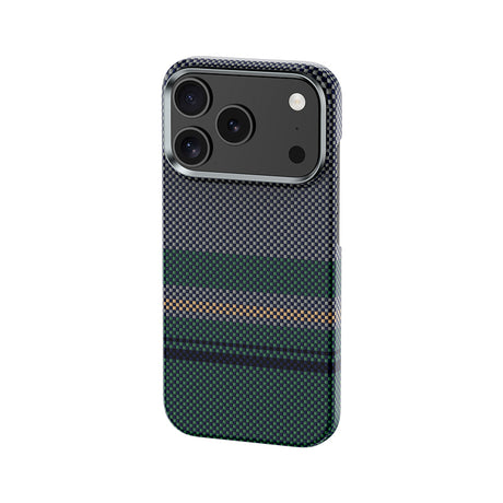 Apple iPhone 17 Pro Kılıf M-safe Şarj Özellikli Karbon Fiber Tasarımlı Benks Aurora ArmorPro Kevlar Kapak