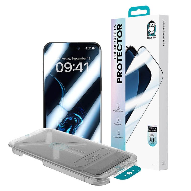 Apple iPhone 17 Pro Max Benks Ultra Shield 0.3mm Privacy Ekran Koruyucu + Kolay Uygulama Aparatlı