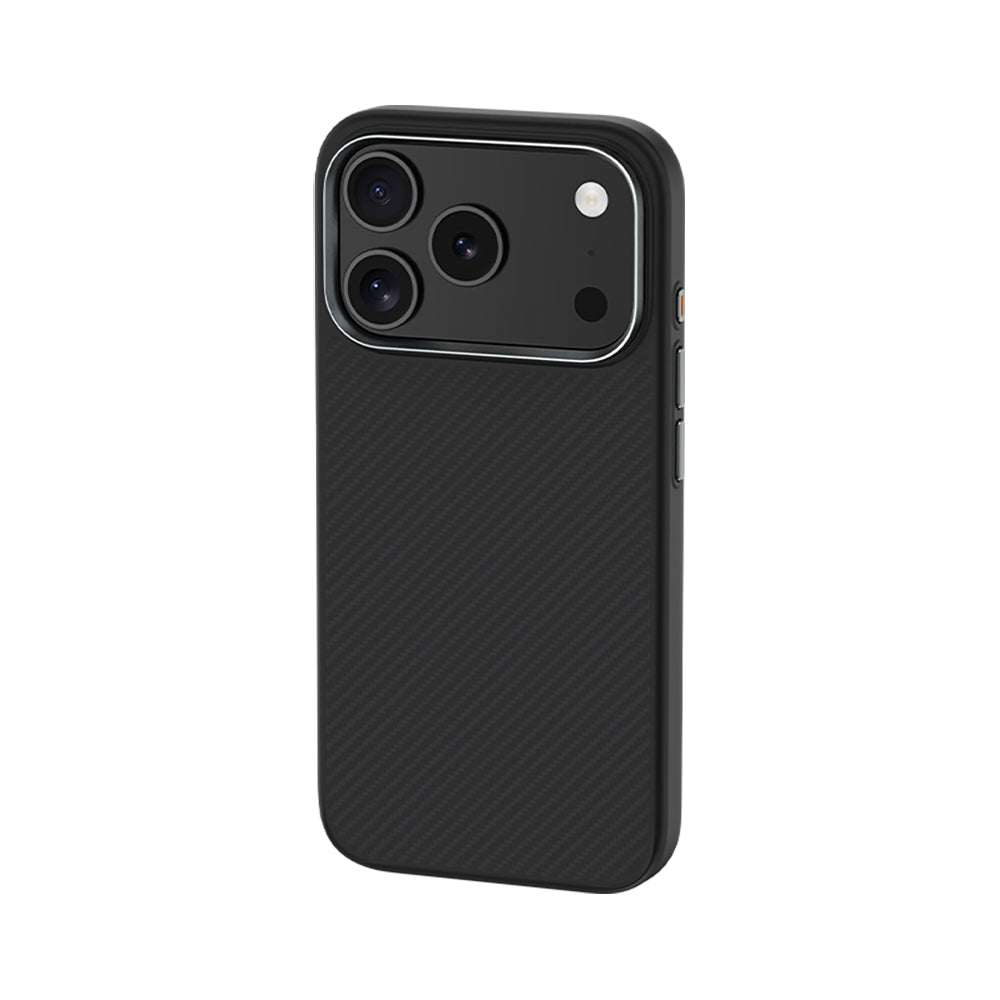 iPhone 17 Pro Max Kılıf Karbon Fiber M-safe Şarj Özellikli Benks Hybrid ArmorPro 600D Kevlar Kapak