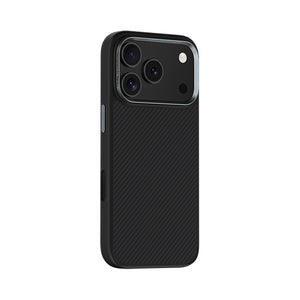 iPhone 17 Pro Max Kılıf Karbon Fiber M-safe Şarj Özellikli Benks Hybrid ArmorPro 600D Kevlar Kapak