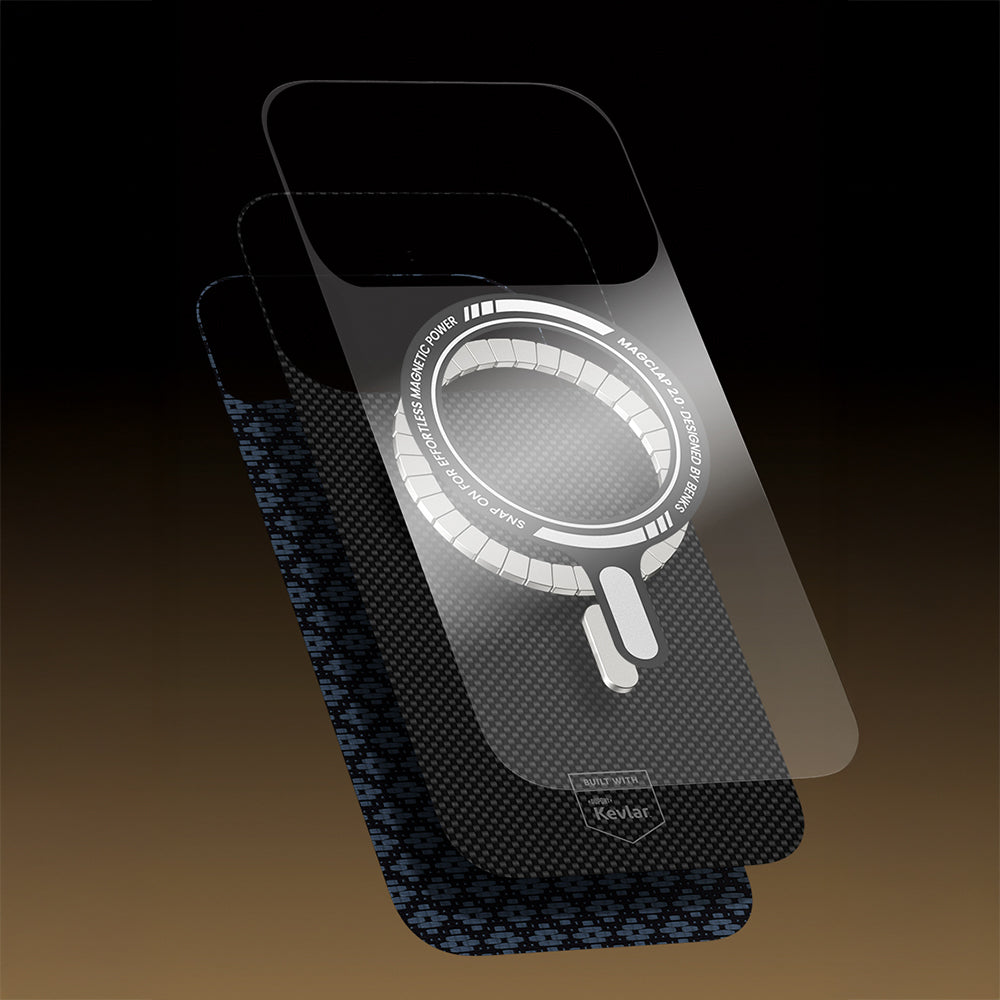 Apple iPhone 17 Pro Max Kılıf M-Safe Şarj Özellikli Benks ArmorAir ArmorGrid Serisi Kevlar Kapak