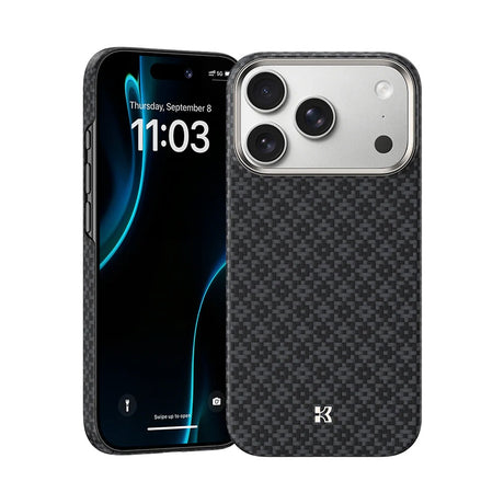 Apple iPhone 17 Pro Max Kılıf M-Safe Şarj Özellikli Benks ArmorAir ArmorGrid Serisi Kevlar Kapak