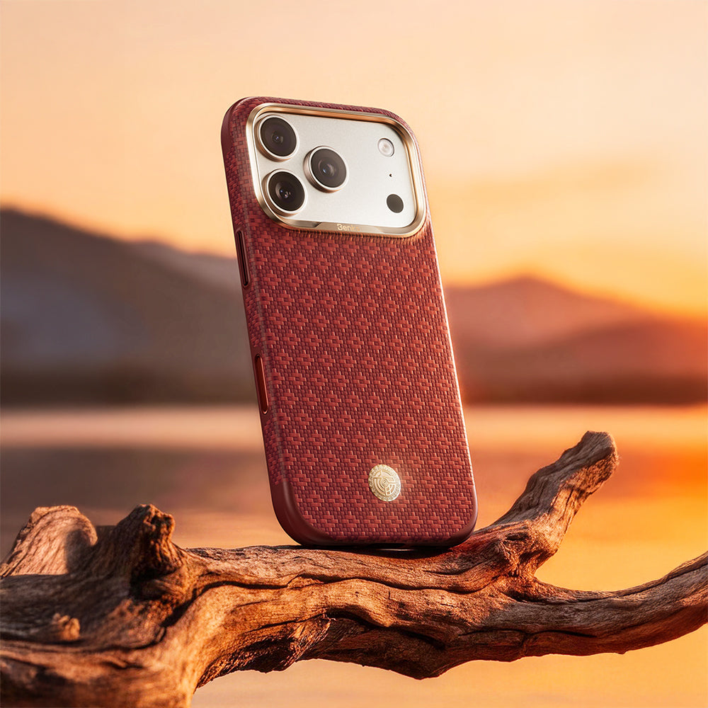 iPhone 17 Pro Max Kılıf M-Safe Şarj Özellikli Benks ArmorPro ArmorEdge X9 Serisi Kevlar Kapak