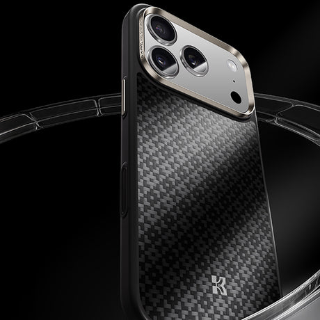 iPhone 17 Pro Max Kılıf M-Safe Şarj Özellikli Benks ArmorPro ArmorGrid Serisi Kevlar Kapak