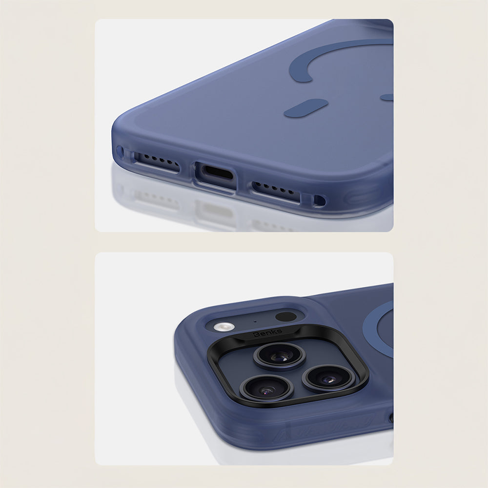 iPhone 17 Pro Max Kılıf M-Safe Şarj Özellikli Benks C-Magnet Lucid Armor Kapak