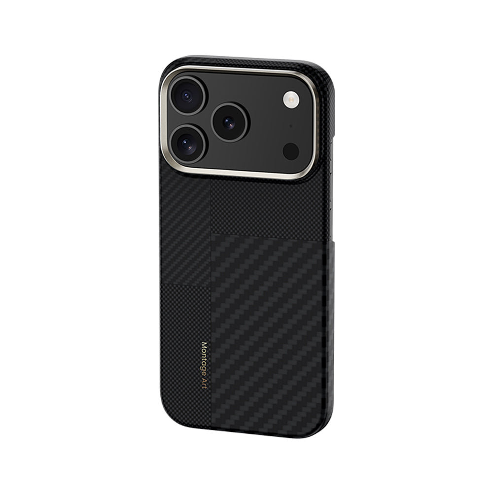iPhone 17 Pro Max Kılıf M-safe Şarj Özellikli Karbon Fiber Benks Montage ArmorAir Kevlar Kapak