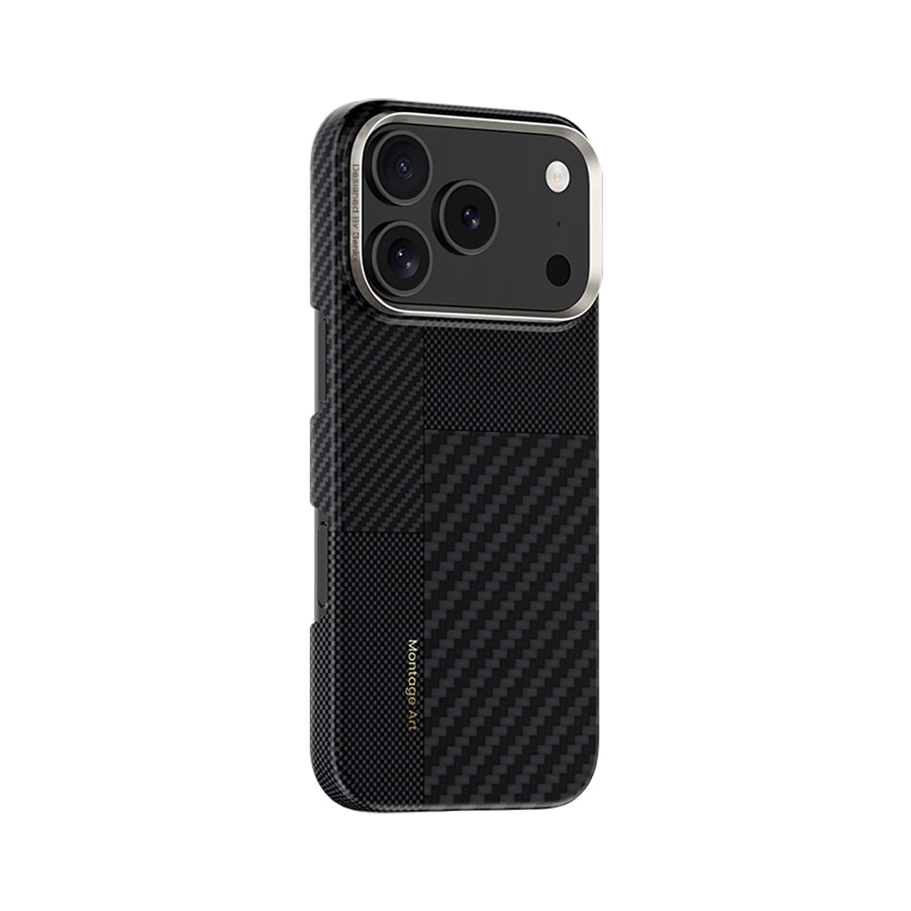 iPhone 17 Pro Max Kılıf M-safe Şarj Özellikli Karbon Fiber Benks Montage ArmorAir Kevlar Kapak