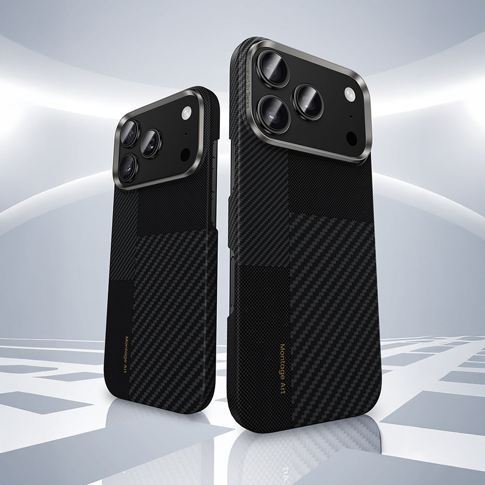 iPhone 17 Pro Max Kılıf M-safe Şarj Özellikli Karbon Fiber Benks Montage ArmorAir Kevlar Kapak