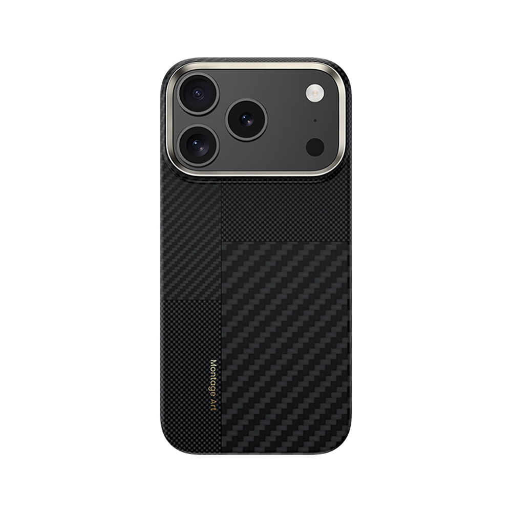 iPhone 17 Pro Max Kılıf M-safe Şarj Özellikli Karbon Fiber Benks Montage ArmorAir Kevlar Kapak