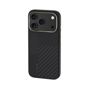 iPhone 17 Pro Max Kılıf M-safe Şarj Özellikli Karbon Fiber Benks Montage Hybrid ArmorPro Kevlar Kapak