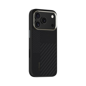 iPhone 17 Pro Max Kılıf M-safe Şarj Özellikli Karbon Fiber Benks Montage Hybrid ArmorPro Kevlar Kapak