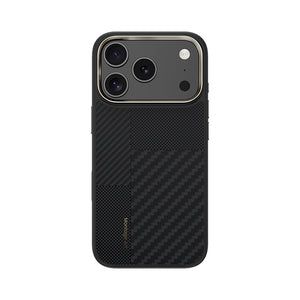 iPhone 17 Pro Max Kılıf M-safe Şarj Özellikli Karbon Fiber Benks Montage Hybrid ArmorPro Kevlar Kapak