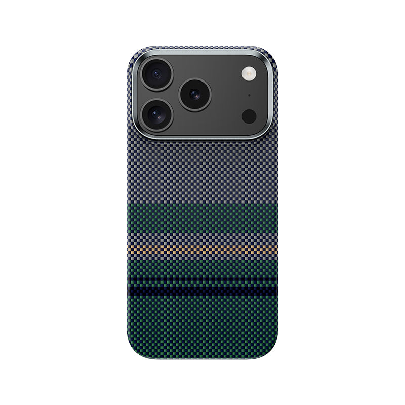 iPhone 17 Pro Max Kılıf M-safe Şarj Özellikli Karbon Fiber Tasarımlı Benks Aurora ArmorAir Kevlar Kapak