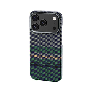 iPhone 17 Pro Max Kılıf M-safe Şarj Özellikli Karbon Fiber Tasarımlı Benks Aurora ArmorPro Kevlar Kapak