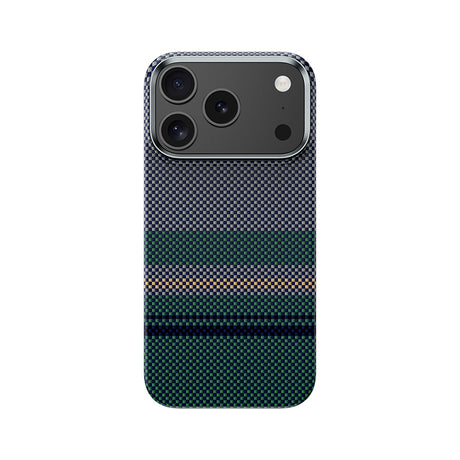 Apple iPhone 17 Pro Max Kılıf M-safe Şarj Özellikli Karbon Fiber Tasarımlı Benks Aurora ArmorPro Kevlar Kapak