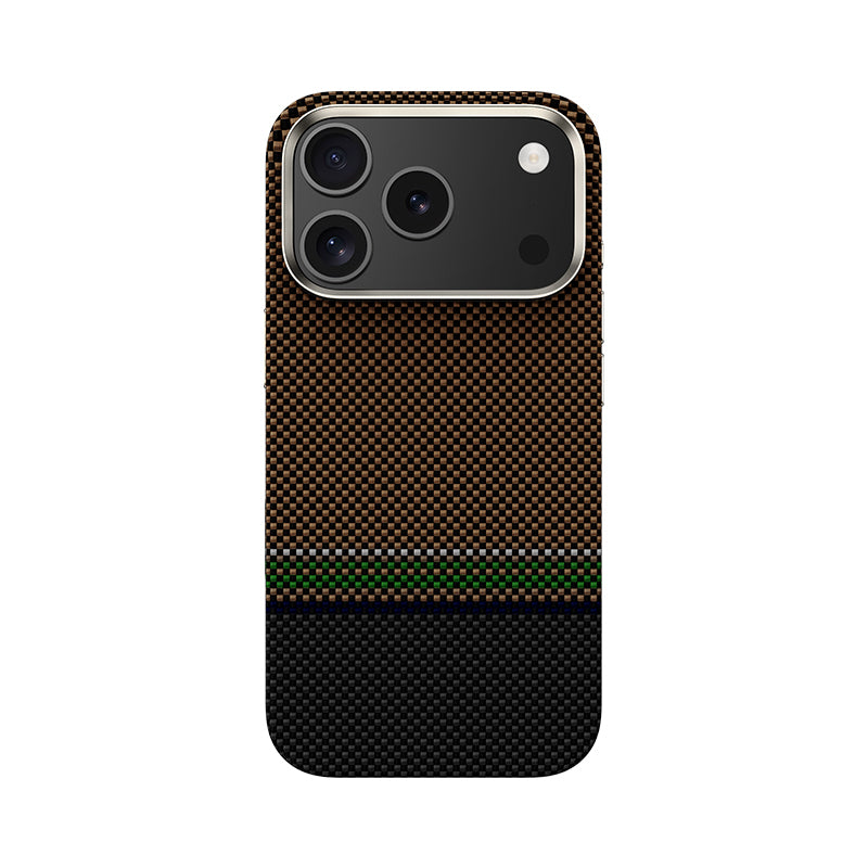 iPhone 17 Pro Max Kılıf M-safe Şarj Özellikli Karbon Fiber Tasarımlı Benks Prestige ArmorPro Kevlar Kapak