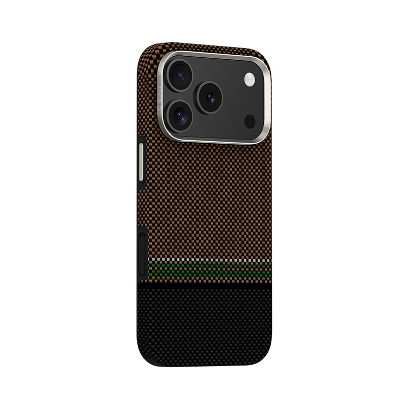 iPhone 17 Pro Max Kılıf M-safe Şarj Özellikli Karbon Fiber Tasarımlı Benks Prestige ArmorPro Kevlar Kapak