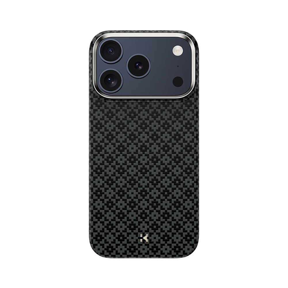 Apple iPhone 18 Pro Kılıf M-Safe Şarj Özellikli Benks ArmorAir ArmorGrid Serisi Yükseltilmiş Kamera Çerçevesi C1 Kevlar Karbon Kapak