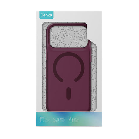 Apple iPhone 18 Pro Kılıf M-Safe Şarj Özellikli Benks C-Magnet Lucid ArmorPro Kapak