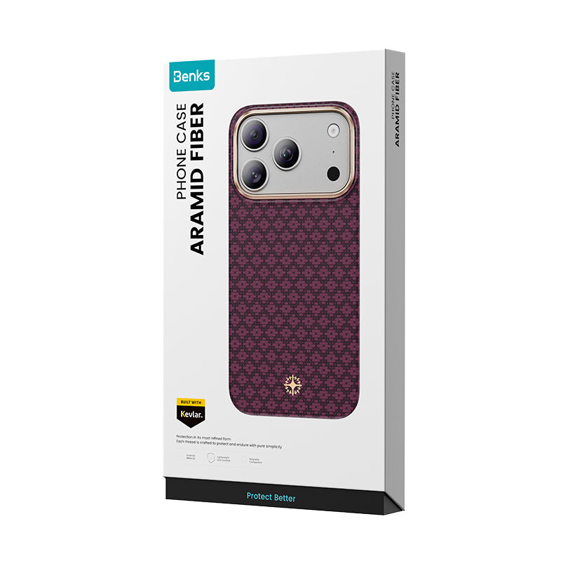 iPhone 18 Pro Max uyumlu Kılıf MagSafe Şarj Özellikli Benks ArmorAir ArmorGrid Kevlar Kapak C1