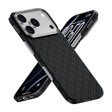 Apple iPhone 18 Pro Max Kılıf M-Safe Şarj Özellikli Benks ArmorAir ArmorGrid Serisi Yükseltilmiş Kamera Çerçevesi C1 Kevlar Karbon Kapak
