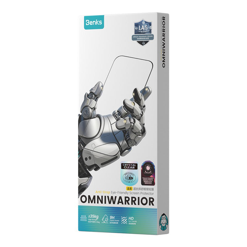 iPhone Duo uyumlu Benks OmniWarrior HD Cam Ekran Koruyucu + Kolay Uygulama Aparatlı