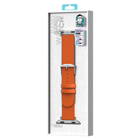 Apple Watch 7 8 9 10 11 - 40 41 42 mm uyumlu Benks Vintage Genuine Leather Serisi Hakiki Deri Kordon Strap Kayış