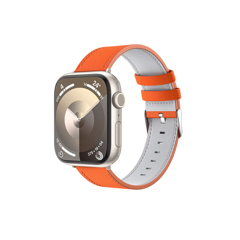 Apple Watch 7 8 9 10 - 40 41 42 mm uyumlu Benks Vintage Genuine Leather Serisi Hakiki Deri Kordon Strap Kayış
