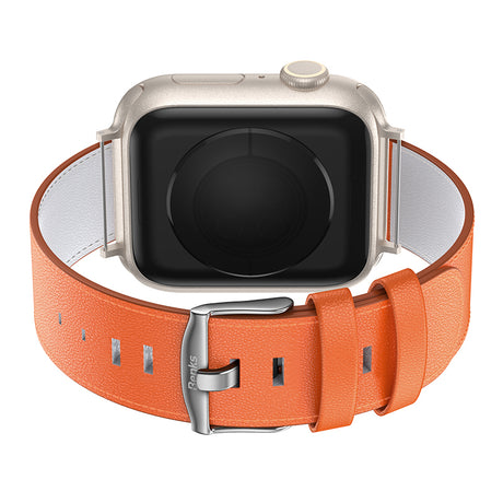 Apple Watch 7 8 9 10 - 44 45 46 49 mm uyumlu Benks Vintage Genuine Leather Serisi Hakiki Deri Kordon Strap Kayış