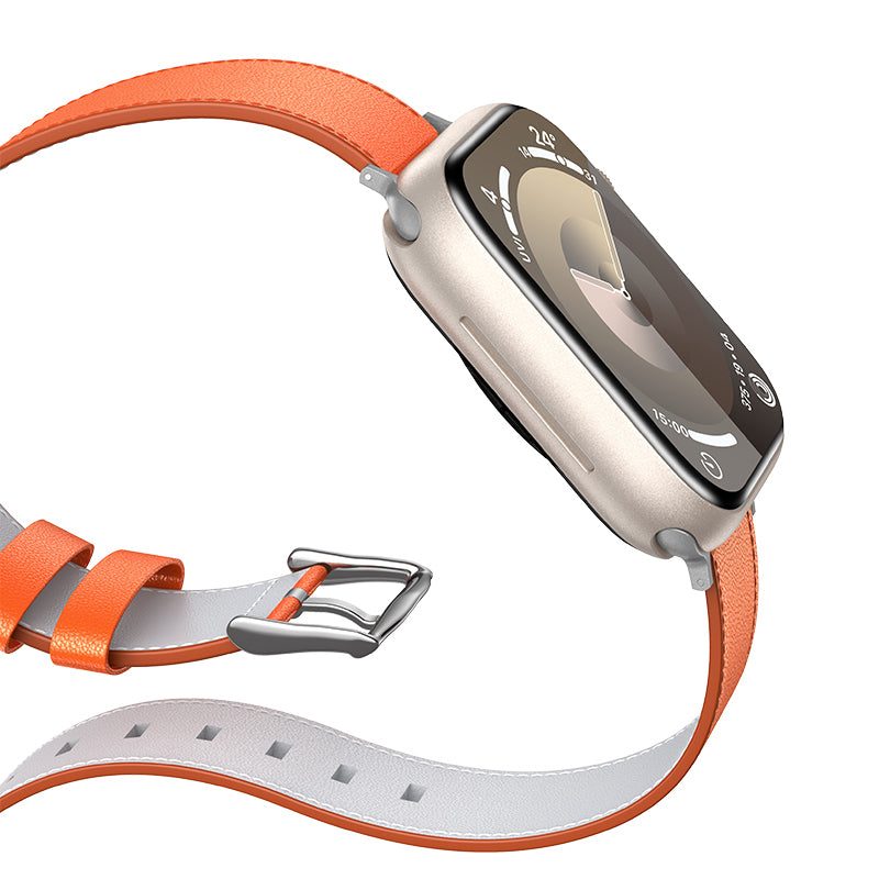 Apple Watch 7 8 9 10 11 - 44 45 46 49 mm uyumlu Benks Vintage Genuine Leather Serisi Hakiki Deri Kordon Strap Kayış