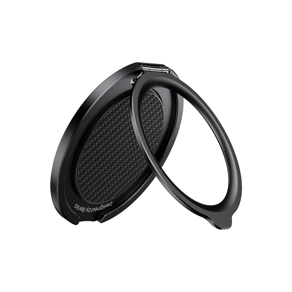 Benks MagClap Magnetik 360 Derece Dönebilen Hybrid Karbon Fiber Desenli Parmak Ring Stand