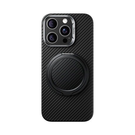 Benks MagClap Magnetik 360 Derece Dönebilen Hybrid Karbon Fiber Desenli Parmak Ring Stand